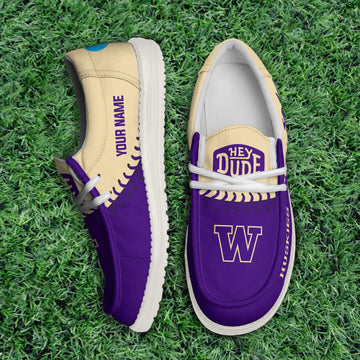 Washington Huskies Thickened Hey Dude Shoes