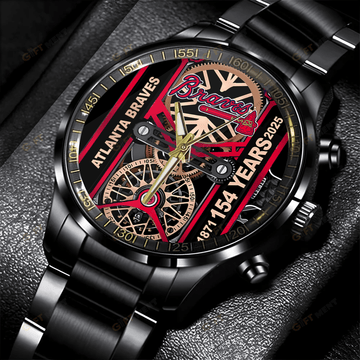 Atlanta Braves | Stainless Steel Watch Full Box