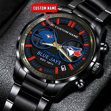 Toronto Blue Jays | Black Stainless Steel Watch