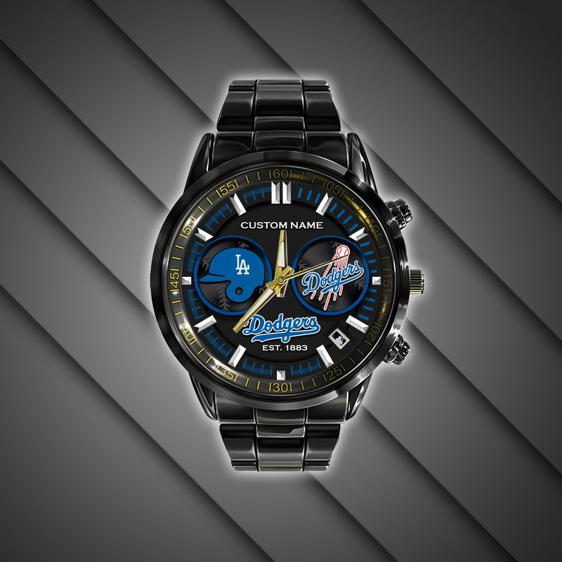 Los Angeles Dodgers | Black Stainless Steel Watch