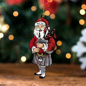 Personalized Clan Dunbar of Pitgaveny Clan Crest Tartan Santa Ornament--Custom Acrylic Christmas Decoration YL36