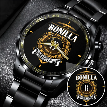 BONILLA K3579-01 Personalized Watch, Premium Gift for Anniversary