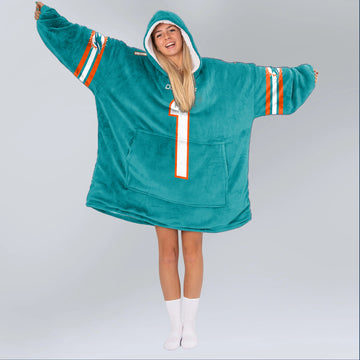 T.T 1 Miami Football Unisex Blanket Hoodie