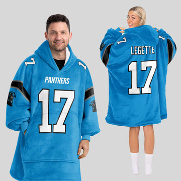 Adult 17 Carolina Football Unisex Blanket Hoodie