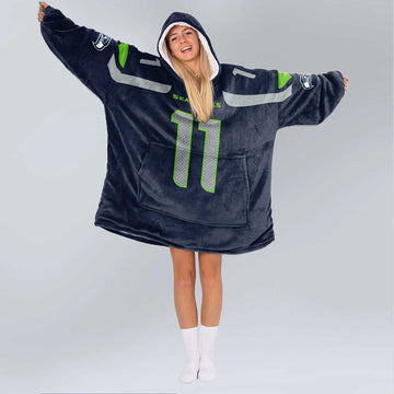 J.S 11 Seattle Football Unisex Blanket Hoodie