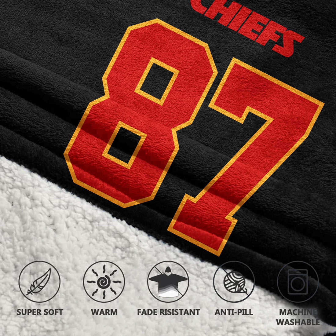 87 Kansas City Football Unisex Blanket Hoodie