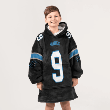 Kid 9 Carolina Football Unisex Blanket Hoodie