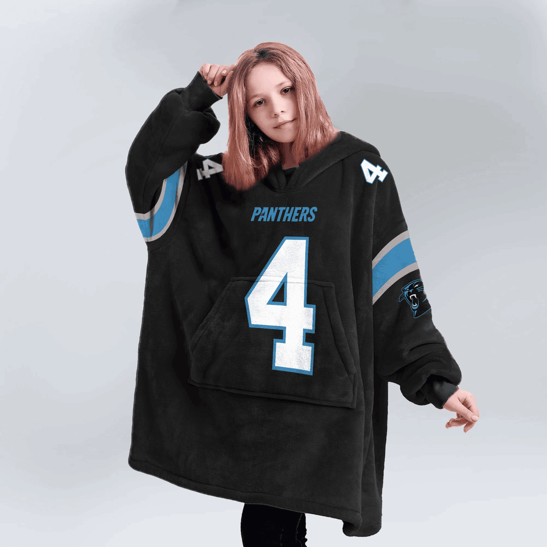 Kid 4 Carolina Football Unisex Blanket Hoodie