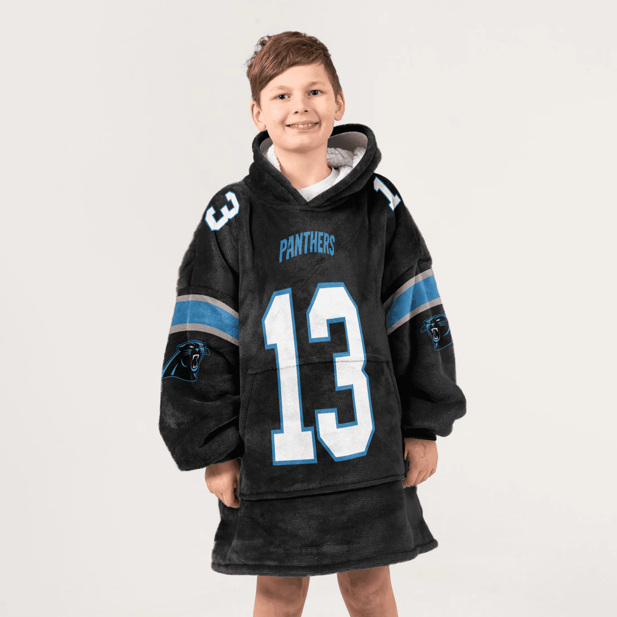 Kid 13 Carolina Football Unisex Blanket Hoodie