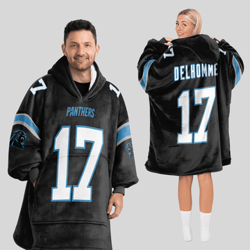 Adult 17 Carolina Football Unisex Blanket Hoodie