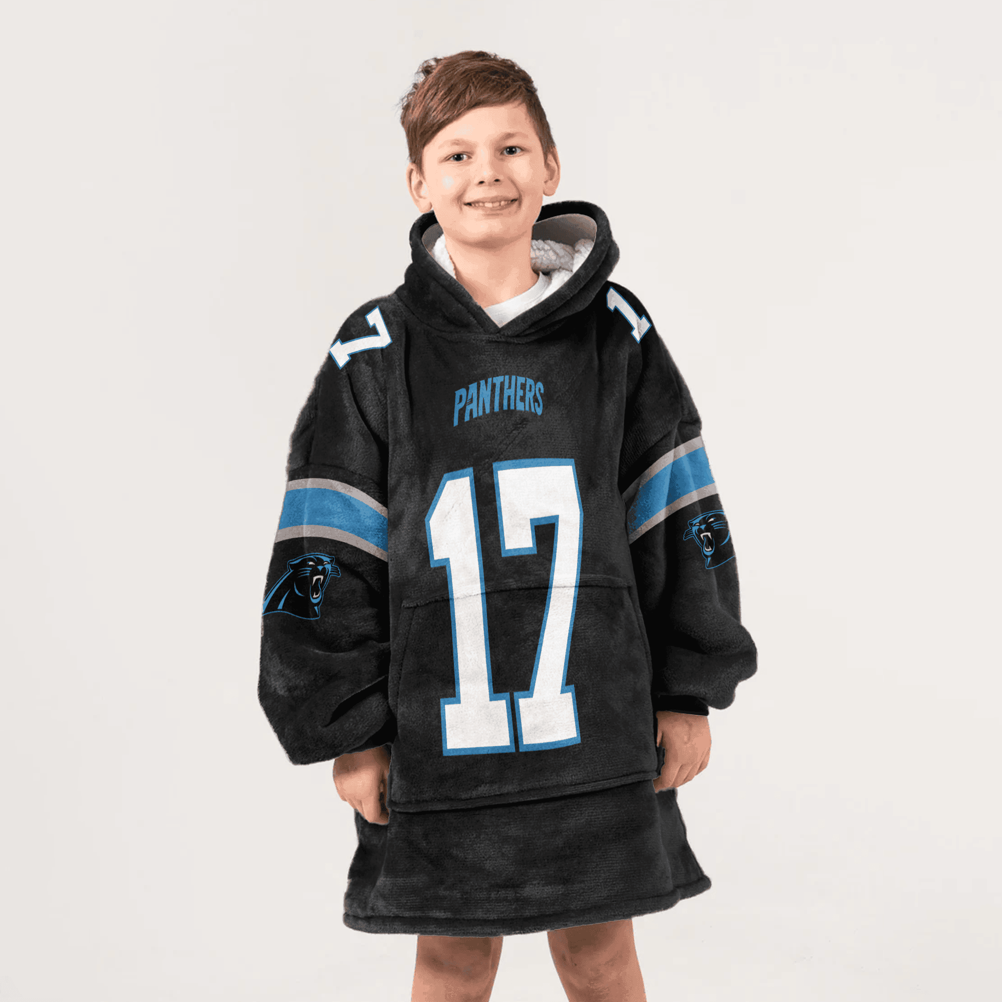 Kid 17 Carolina Football Unisex Blanket Hoodie