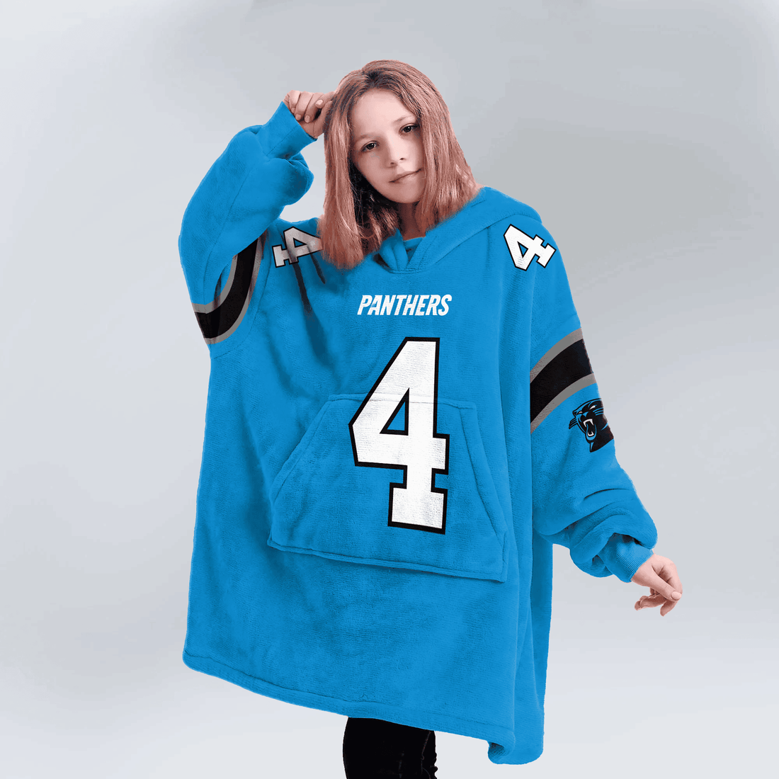 Kid 4 Carolina Football Unisex Blanket Hoodie