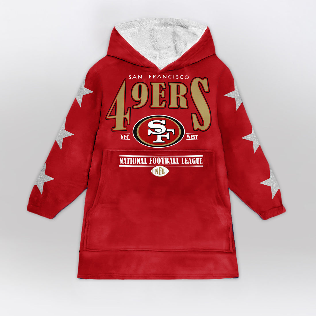 San Francisco Football Unisex Blanket Hoodie
