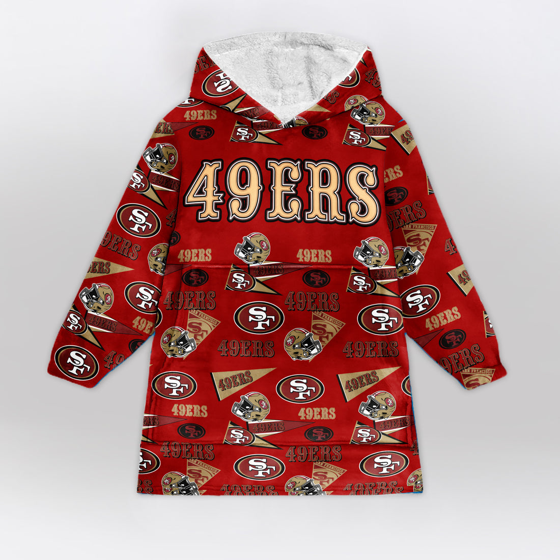 San Francisco Football Unisex Blanket Hoodie