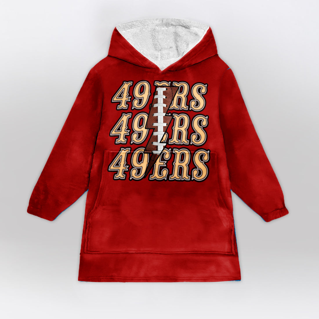 San Francisco Football Unisex Blanket Hoodie