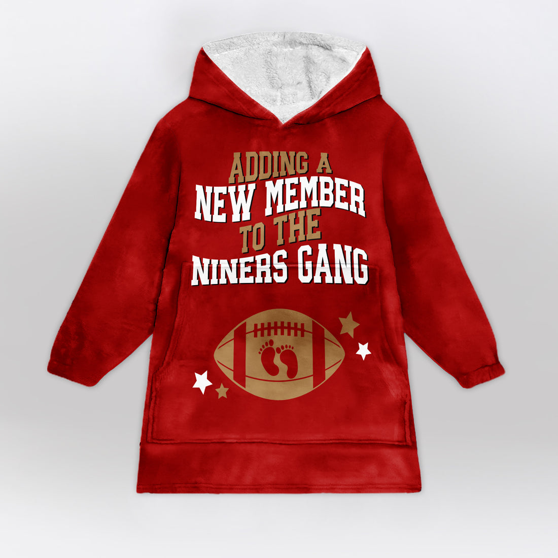 San Francisco Football Blanket Hoodie