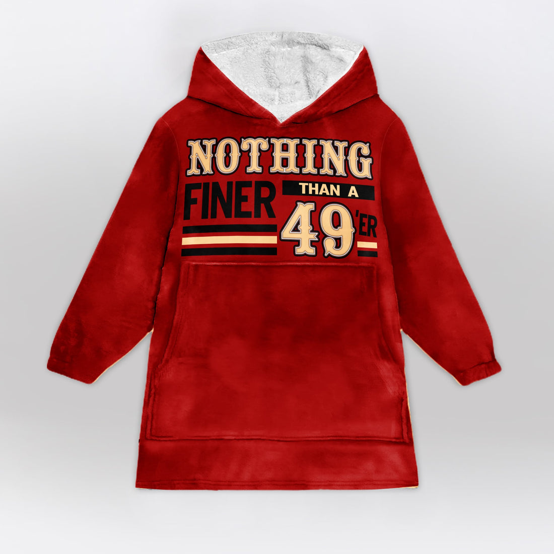 San Francisco Football Unisex Blanket Hoodie