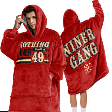 San Francisco Football Unisex Blanket Hoodie