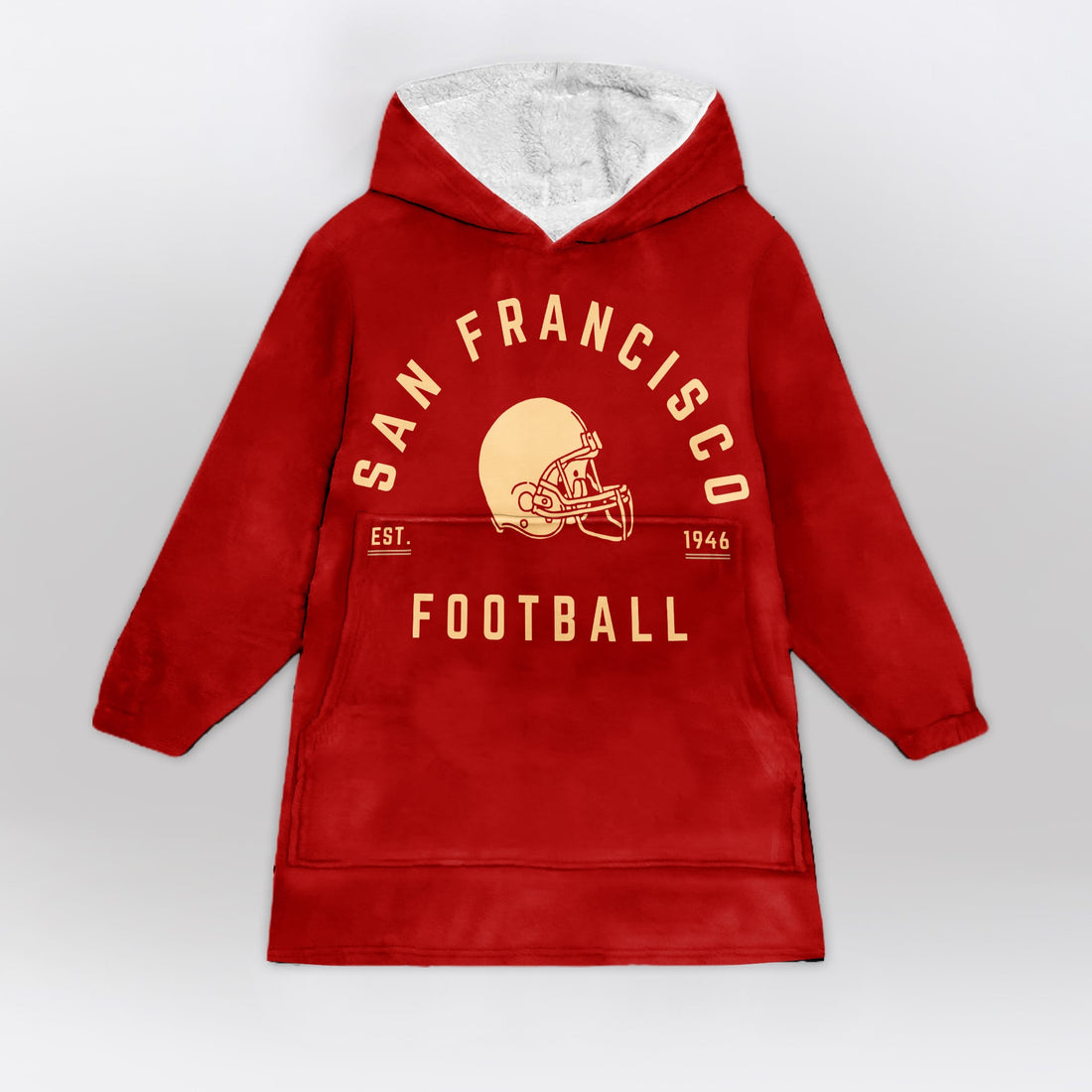 San Francisco Football Unisex Blanket Hoodie