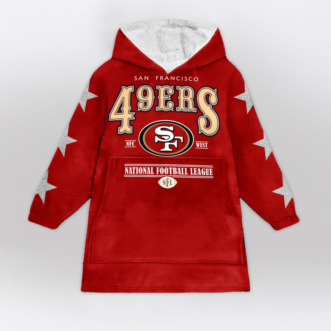 San Francisco Football Unisex Blanket Hoodie