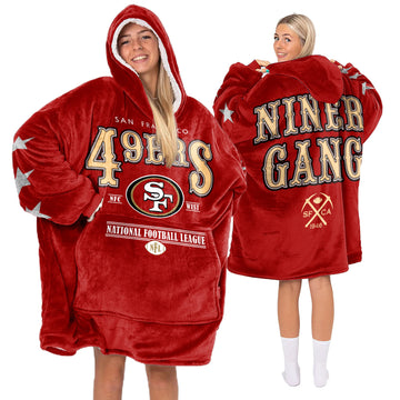 San Francisco Football Unisex Blanket Hoodie