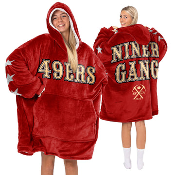San Francisco Football Unisex Blanket Hoodie