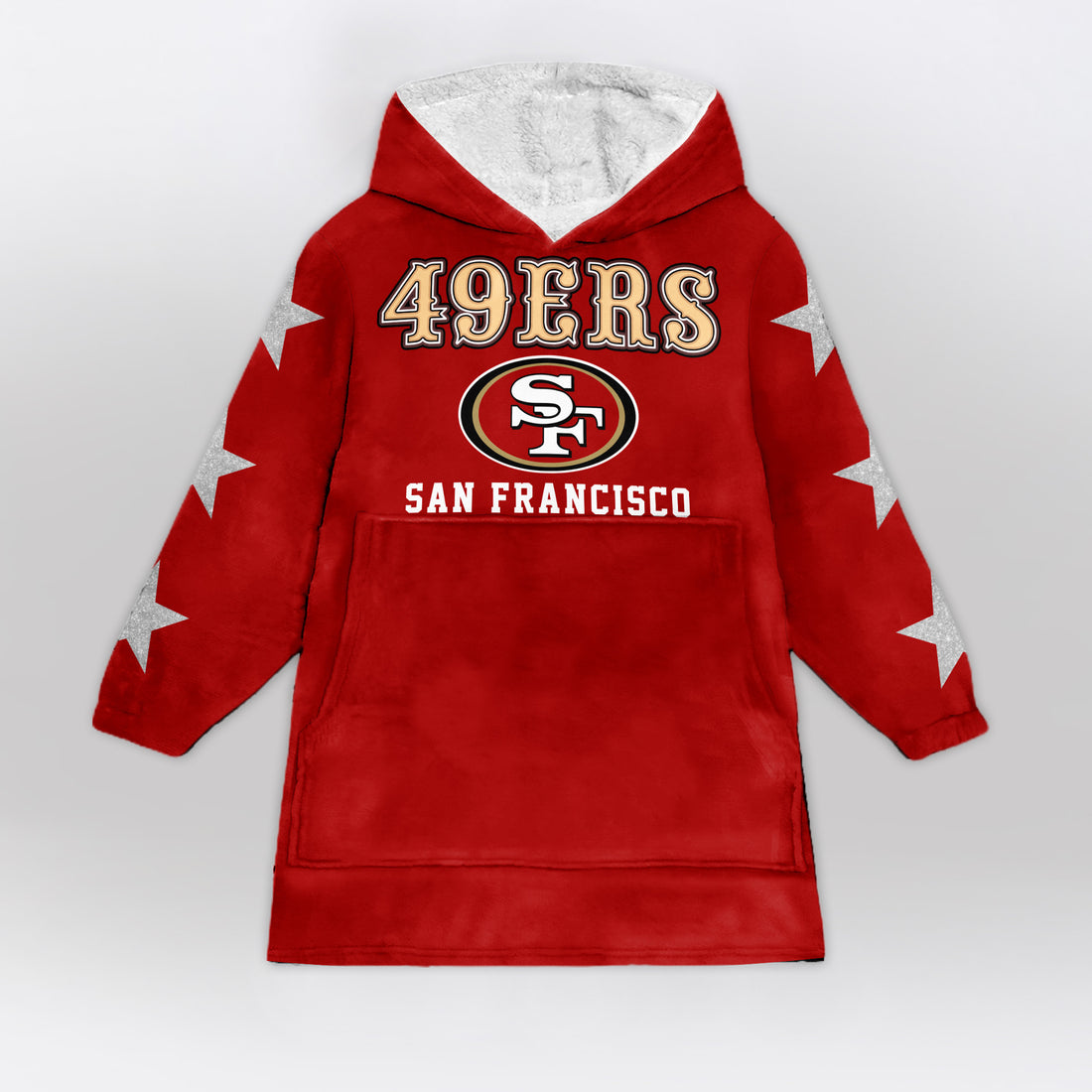 San Francisco Football Unisex Blanket Hoodie