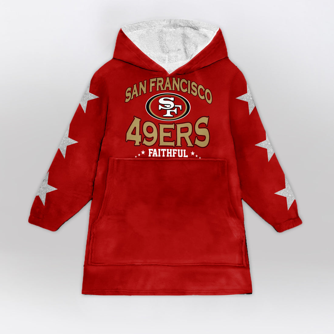 San Francisco Football Unisex Blanket Hoodie