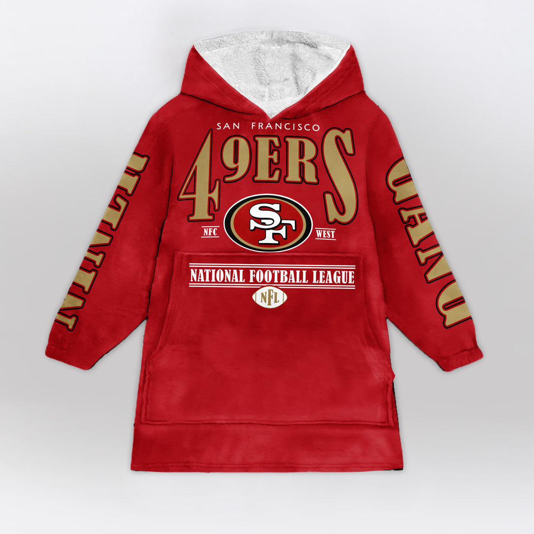 San Francisco Football Unisex Blanket Hoodie