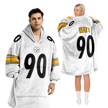 T.J.W 90 Pittsburgh Football Unisex Blanket Hoodie