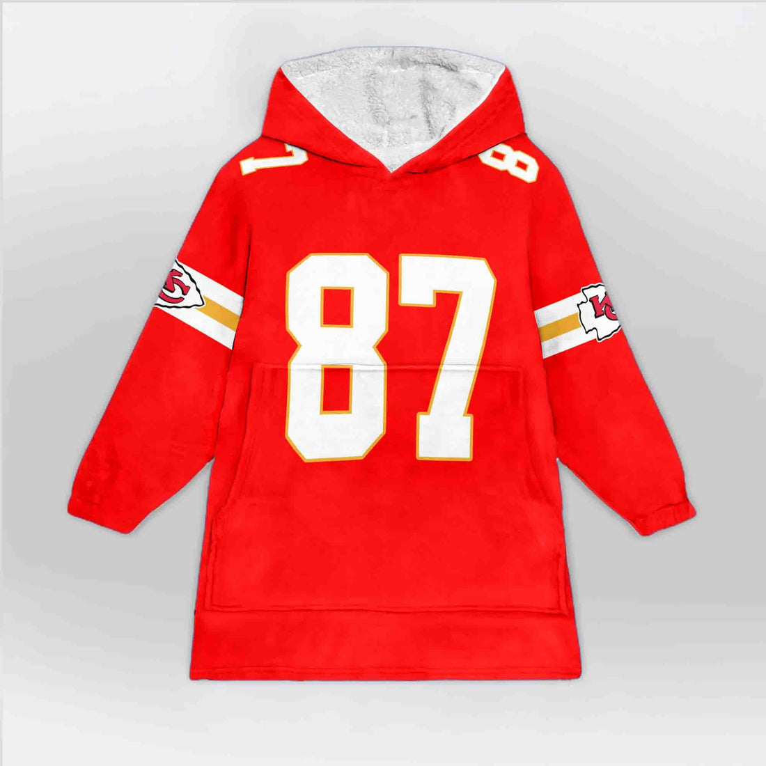 T.K 87 Kansas City Football Unisex Blanket Hoodie