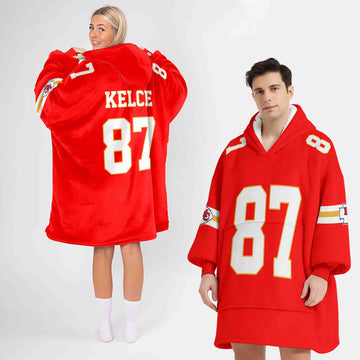 T.K 87 Kansas City Football Unisex Blanket Hoodie