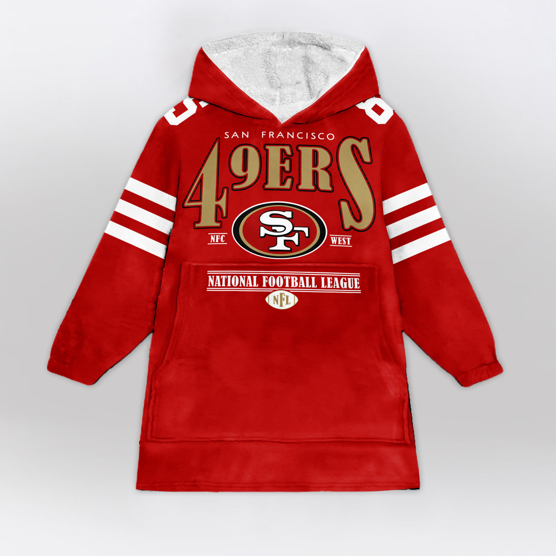 San Francisco Football Unisex Blanket Hoodie