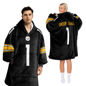 S.D 1 Pittsburgh Football Unisex Blanket Hoodie