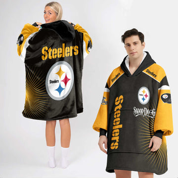 S.D Pittsburgh Football Unisex Blanket Hoodie