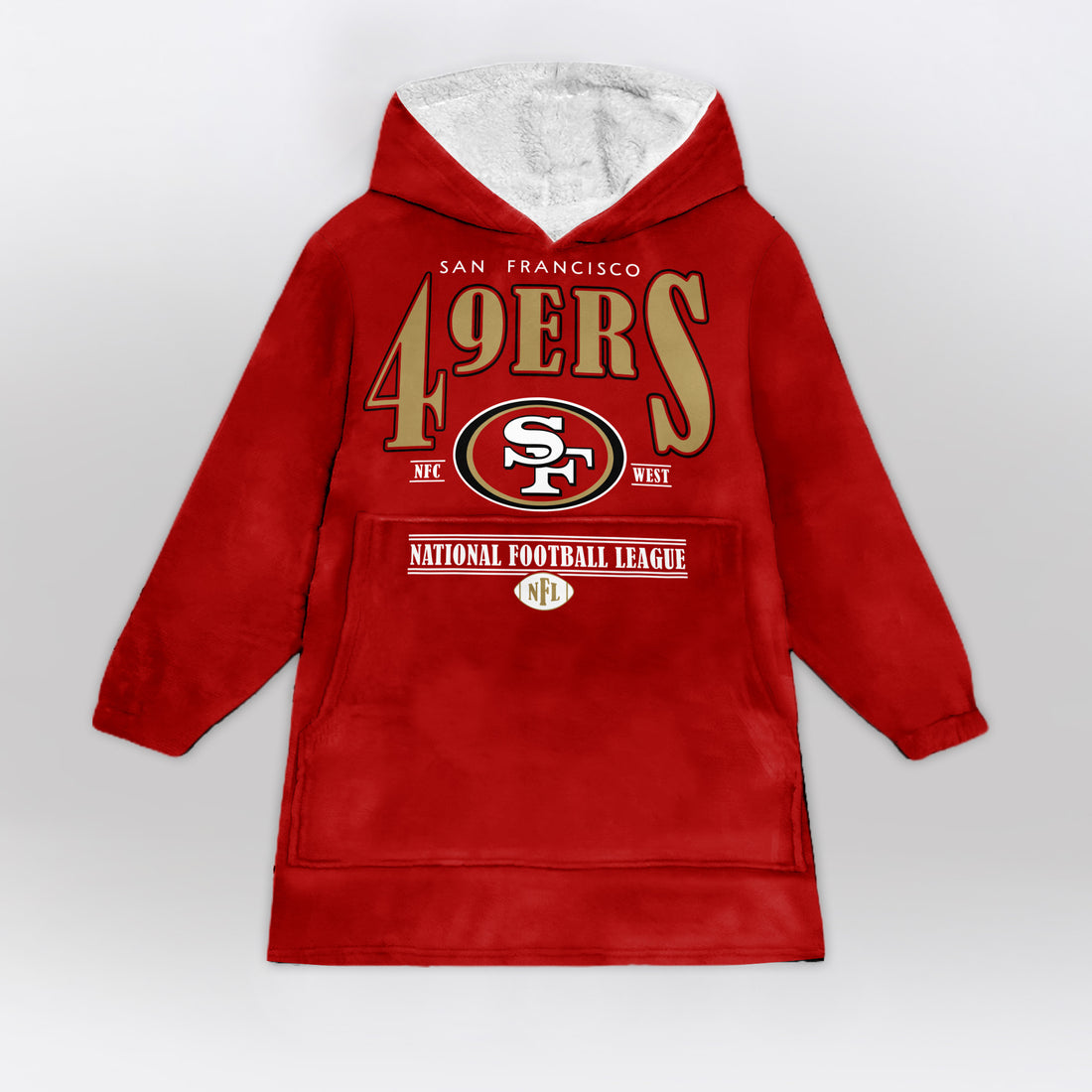 They Not Like Us San Francisco Football Unisex Blanket Hoodie