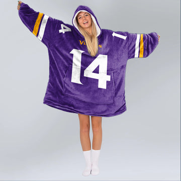 SD 14 Minnesota Football Unisex Blanket Hoodie