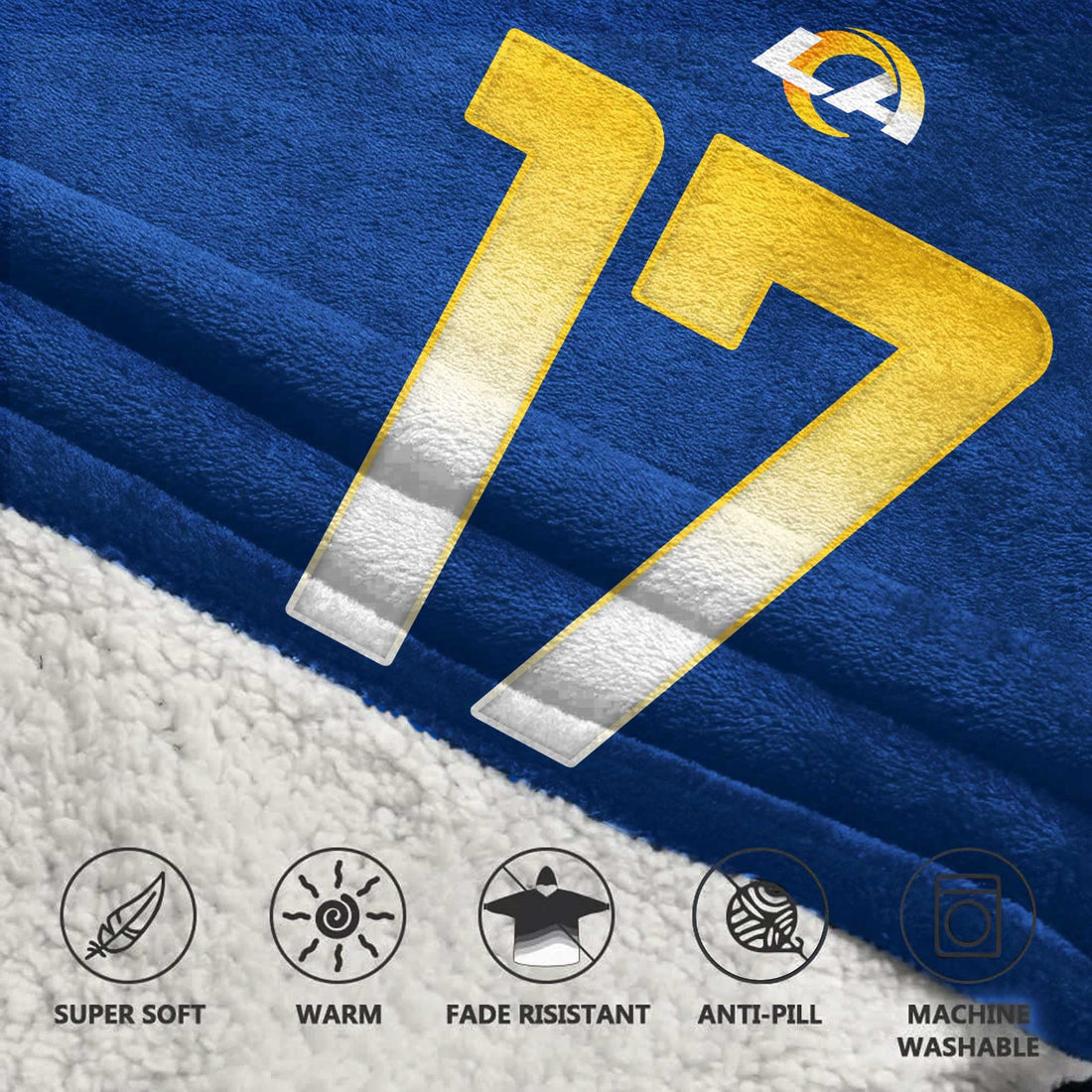 PN 17 Los Angeles Football Unisex Blanket Hoodie