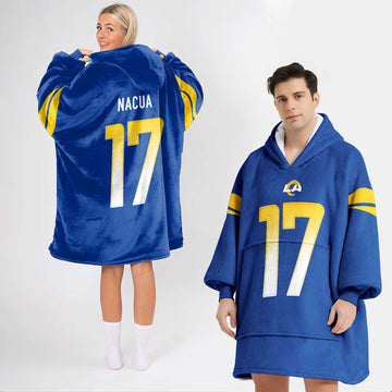 PN 17 Los Angeles Football Unisex Blanket Hoodie