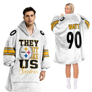 They Not Like Us 90 Pittsburgh Football Unisex Blanket Hoodie