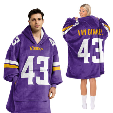 V.G 43 Minnesota Football Unisex Blanket Hoodie