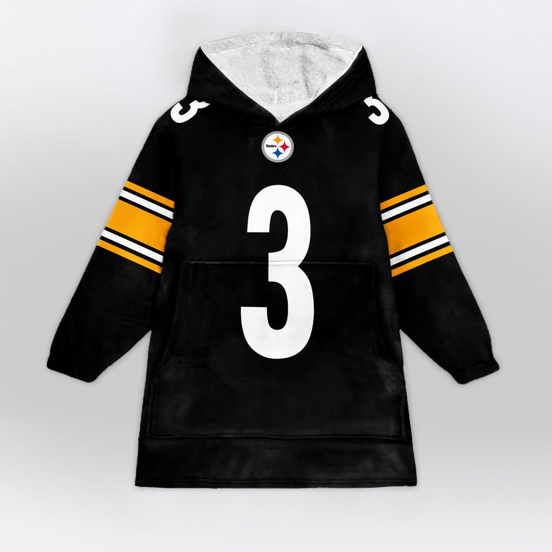 R.W 3 Pittsburgh Football Unisex Blanket Hoodie