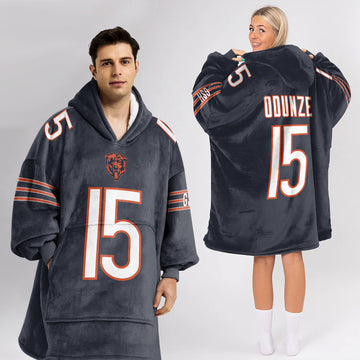 R.O 15 Chicago Football Unisex Blanket Hoodie