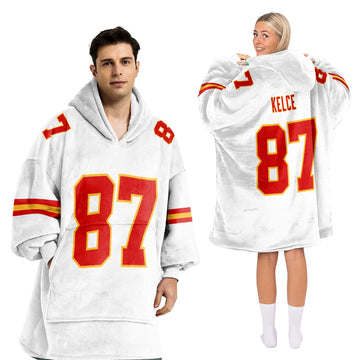 T.K 87 Kansas City Football Unisex Blanket Hoodie