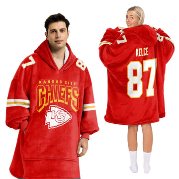 T.K 87 Kansas City Football Unisex Blanket Hoodie