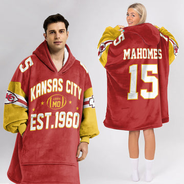 PM 15 Kansas City Football Unisex Blanket Hoodie