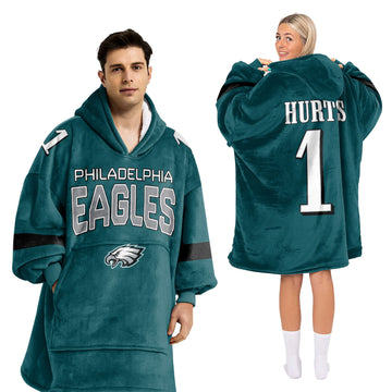 #1 Philadelphia Football Unisex Blanket Hoodie