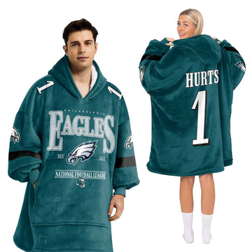 #1 Philadelphia Football Unisex Blanket Hoodie