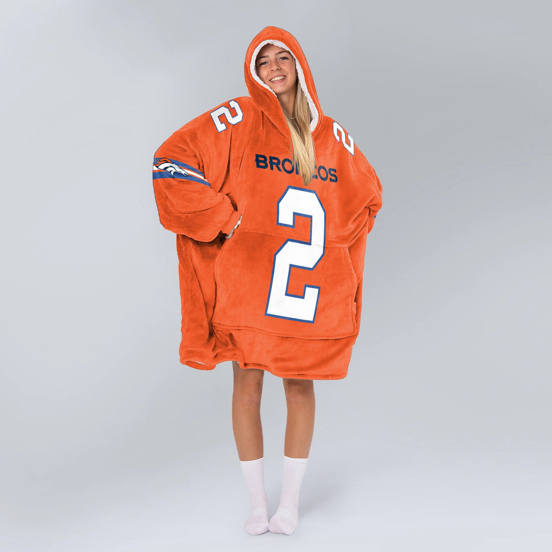 S. II 2 Denver Football Unisex Blanket Hoodie