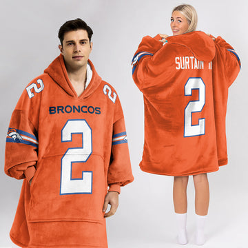 S. II 2 Denver Football Unisex Blanket Hoodie